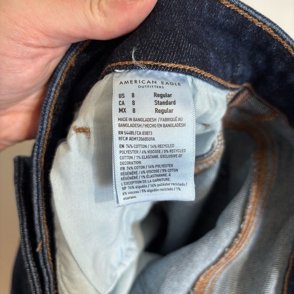 🎉4/30$🎉 American Eagle Outfitters Blue Ankle Cropped Jeans💙 - Picture 4 of 4